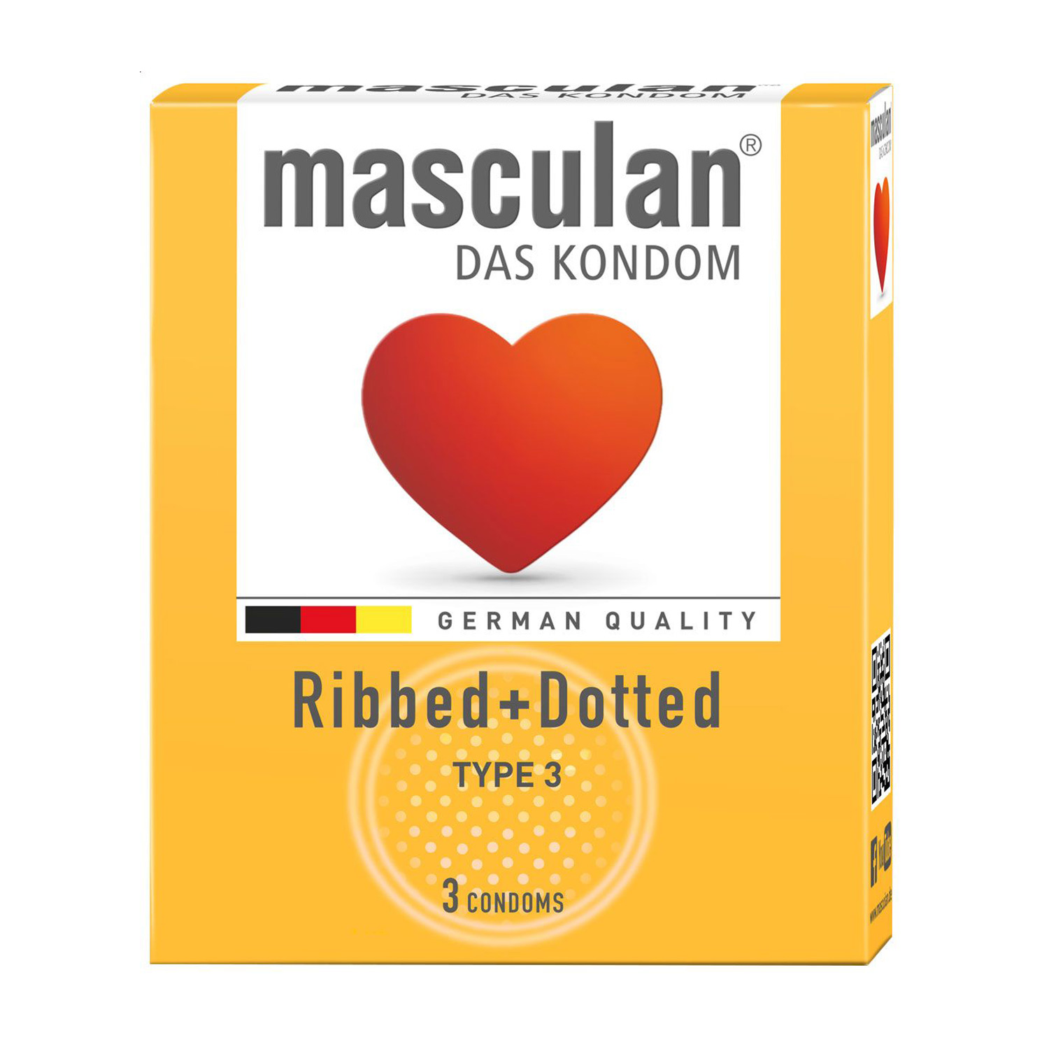 Презервативи Masculan Ribbed+Dotted, 3 шт